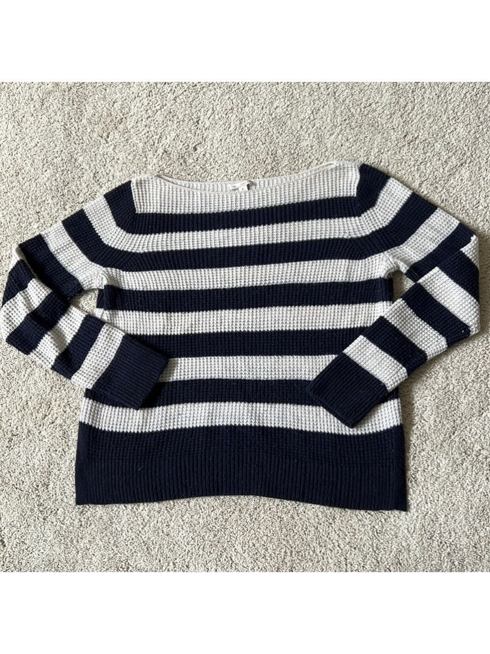 Women’s GAP striped boatneck sweater. Size M